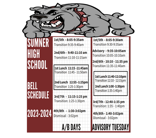 Sumner Bell Schedule